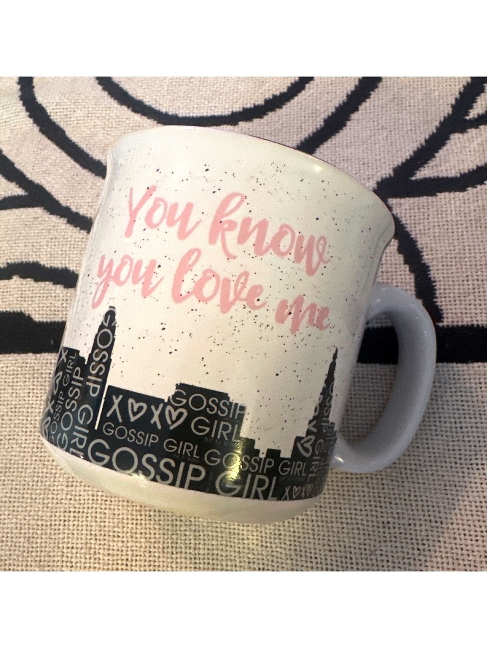 Large Gossip Girl Coffee Mug Drink Cup XOXO